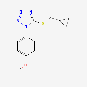 5-[(cyclopropylmethyl)thio]-1-(4-methoxyphenyl)-1H-tetrazole