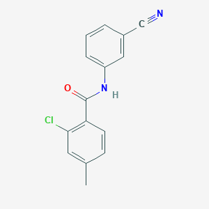 molecular formula C15H11ClN2O B5794898 2-chloro-N-(3-cyanophenyl)-4-methylbenzamide 