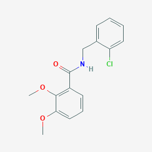 molecular formula C16H16ClNO3 B5794900 N-(2-chlorobenzyl)-2,3-dimethoxybenzamide 