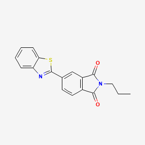 molecular formula C18H14N2O2S B5794903 5-(1,3-benzothiazol-2-yl)-2-propyl-1H-isoindole-1,3(2H)-dione 