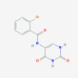 molecular formula C11H8BrN3O3 B5794909 2-bromo-N-(2,4-dioxo-1,2,3,4-tetrahydro-5-pyrimidinyl)benzamide 