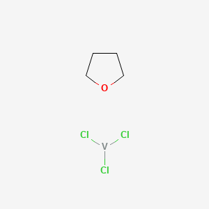 molecular formula C4H8Cl3OV B579491 Vanadium(III) chloride tetrahydrofuran adduct CAS No. 19559-06-9