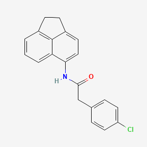 molecular formula C20H16ClNO B5794922 2-(4-chlorophenyl)-N-(1,2-dihydro-5-acenaphthylenyl)acetamide 