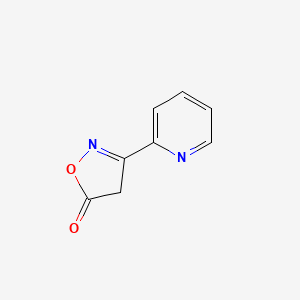 molecular formula C8H6N2O2 B579493 3-(Pyridin-2-yl)isoxazol-5(4H)-one CAS No. 18701-07-0