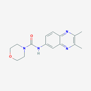 molecular formula C15H18N4O2 B5794945 N-(2,3-dimethyl-6-quinoxalinyl)-4-morpholinecarboxamide 