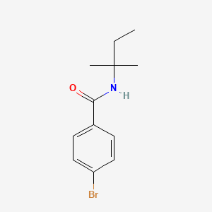 molecular formula C12H16BrNO B5794954 4-bromo-N-(1,1-dimethylpropyl)benzamide CAS No. 701217-69-8