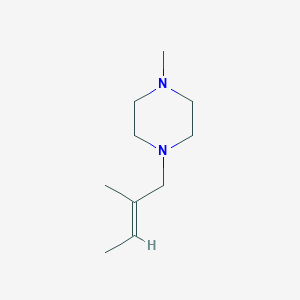 molecular formula C10H20N2 B5794960 1-methyl-4-(2-methyl-2-buten-1-yl)piperazine 
