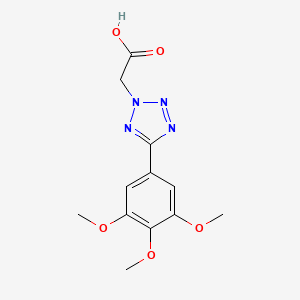 molecular formula C12H14N4O5 B5794963 [5-(3,4,5-三甲氧基苯基)-2H-四唑-2-基]乙酸 CAS No. 91759-62-5
