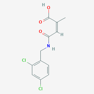 molecular formula C12H11Cl2NO3 B5794978 4-[(2,4-dichlorobenzyl)amino]-2-methyl-4-oxo-2-butenoic acid 