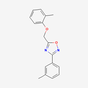 5-[(2-methylphenoxy)methyl]-3-(3-methylphenyl)-1,2,4-oxadiazole