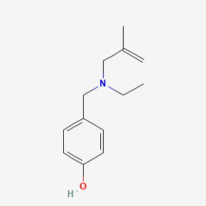 molecular formula C13H19NO B5794985 4-{[ethyl(2-methyl-2-propen-1-yl)amino]methyl}phenol 