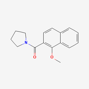 molecular formula C16H17NO2 B5795008 1-(1-methoxy-2-naphthoyl)pyrrolidine 