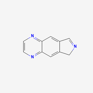 molecular formula C10H7N3 B579502 6H-Pyrrolo[3,4-g]quinoxaline CAS No. 16767-43-4