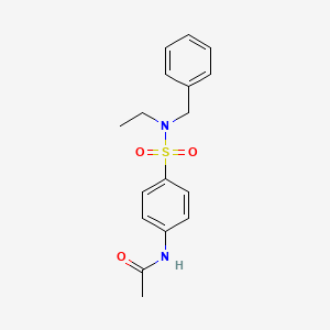 molecular formula C17H20N2O3S B5795026 N-(4-{[benzyl(ethyl)amino]sulfonyl}phenyl)acetamide 