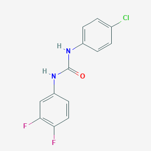 molecular formula C13H9ClF2N2O B5795045 N-(4-chlorophenyl)-N'-(3,4-difluorophenyl)urea 