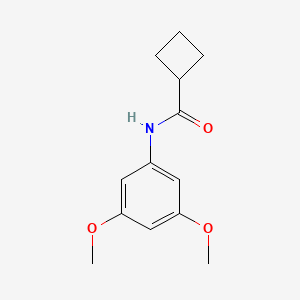 molecular formula C13H17NO3 B5795061 N-(3,5-dimethoxyphenyl)cyclobutanecarboxamide 