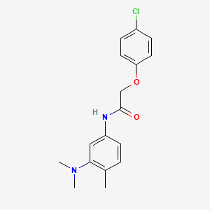 molecular formula C17H19ClN2O2 B5795069 2-(4-chlorophenoxy)-N-[3-(dimethylamino)-4-methylphenyl]acetamide 