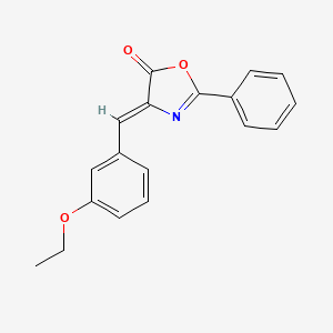molecular formula C18H15NO3 B5795097 4-(3-ethoxybenzylidene)-2-phenyl-1,3-oxazol-5(4H)-one 