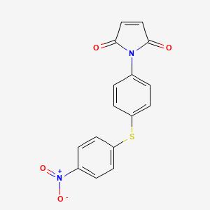 molecular formula C16H10N2O4S B5795125 1-{4-[(4-nitrophenyl)thio]phenyl}-1H-pyrrole-2,5-dione CAS No. 328272-65-7