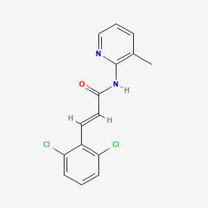 molecular formula C15H12Cl2N2O B5795171 3-(2,6-dichlorophenyl)-N-(3-methyl-2-pyridinyl)acrylamide 