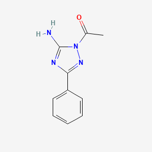 molecular formula C10H10N4O B5795174 1-acetyl-3-phenyl-1H-1,2,4-triazol-5-amine 