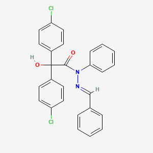 molecular formula C27H20Cl2N2O2 B5795177 N'-benzylidene-2,2-bis(4-chlorophenyl)-2-hydroxy-N-phenylacetohydrazide 