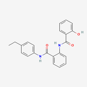 molecular formula C22H20N2O3 B5795194 N-(2-{[(4-ethylphenyl)amino]carbonyl}phenyl)-2-hydroxybenzamide 