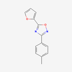molecular formula C13H10N2O2 B5795200 5-(2-furyl)-3-(4-methylphenyl)-1,2,4-oxadiazole 