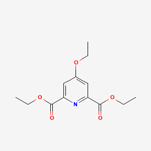 molecular formula C13H17NO5 B579527 Diethyl 4-ethoxypyridine-2,6-dicarboxylate CAS No. 18986-18-0