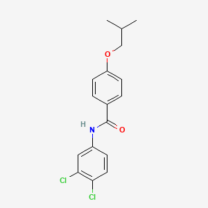molecular formula C17H17Cl2NO2 B5795275 N-(3,4-dichlorophenyl)-4-isobutoxybenzamide 