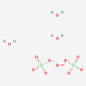 molecular formula Cl2H6O11Sr B579528 高氯酸锶，三水合物 CAS No. 15650-09-6