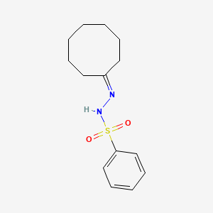 molecular formula C14H20N2O2S B5795335 N'-cyclooctylidenebenzenesulfonohydrazide 