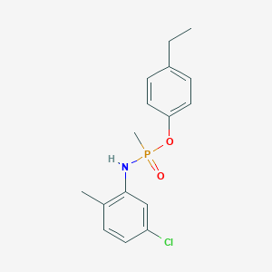 molecular formula C16H19ClNO2P B5795343 4-ethylphenyl N-(5-chloro-2-methylphenyl)-P-methylphosphonamidoate 