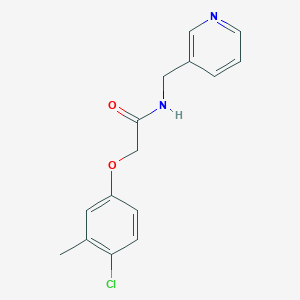 molecular formula C15H15ClN2O2 B5795344 2-(4-chloro-3-methylphenoxy)-N-(3-pyridinylmethyl)acetamide 