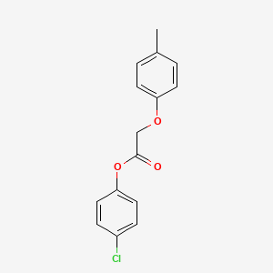 molecular formula C15H13ClO3 B5795373 4-chlorophenyl (4-methylphenoxy)acetate CAS No. 62095-43-6