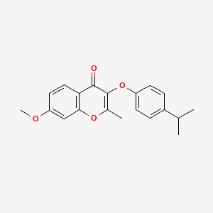 molecular formula C20H20O4 B5795385 3-(4-isopropylphenoxy)-7-methoxy-2-methyl-4H-chromen-4-one 