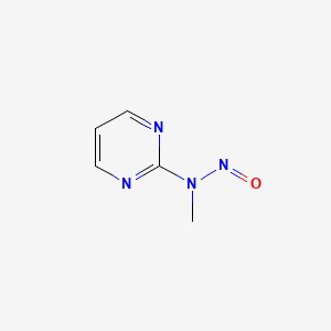 molecular formula C5H6N4O B579539 N-Methyl-N-nitroso-2-pyrimidinamine CAS No. 16220-53-4