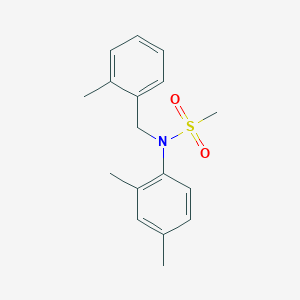 molecular formula C17H21NO2S B5795406 N-(2,4-dimethylphenyl)-N-(2-methylbenzyl)methanesulfonamide 