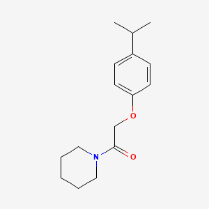 molecular formula C16H23NO2 B5795410 1-[(4-isopropylphenoxy)acetyl]piperidine 