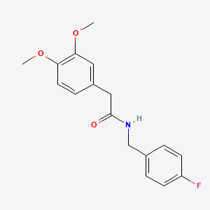 molecular formula C17H18FNO3 B5795436 2-(3,4-dimethoxyphenyl)-N-(4-fluorobenzyl)acetamide 