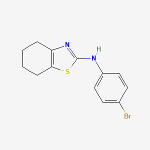 molecular formula C13H13BrN2S B5795443 N-(4-bromophenyl)-4,5,6,7-tetrahydro-1,3-benzothiazol-2-amine 