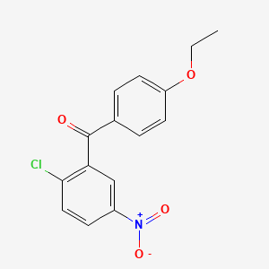 molecular formula C15H12ClNO4 B5795445 (2-chloro-5-nitrophenyl)(4-ethoxyphenyl)methanone 
