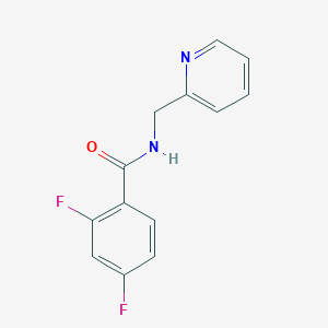 molecular formula C13H10F2N2O B5795451 2,4-difluoro-N-(2-pyridinylmethyl)benzamide 