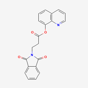 molecular formula C20H14N2O4 B5795474 8-quinolinyl 3-(1,3-dioxo-1,3-dihydro-2H-isoindol-2-yl)propanoate 