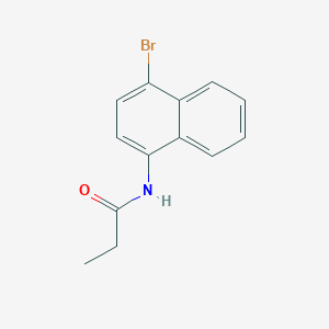 molecular formula C13H12BrNO B5795492 N-(4-bromo-1-naphthyl)propanamide 
