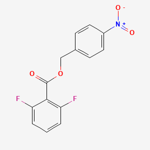 molecular formula C14H9F2NO4 B5795502 4-nitrobenzyl 2,6-difluorobenzoate 