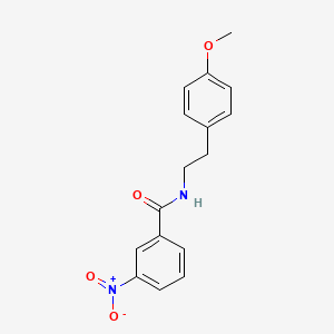 molecular formula C16H16N2O4 B5795518 N-[2-(4-methoxyphenyl)ethyl]-3-nitrobenzamide 