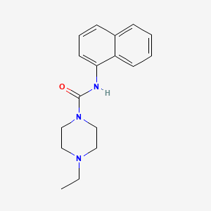 molecular formula C17H21N3O B5795521 4-ethyl-N-1-naphthyl-1-piperazinecarboxamide 