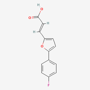 molecular formula C13H9FO3 B5795528 3-[5-(4-氟苯基)-2-呋喃基]丙烯酸 