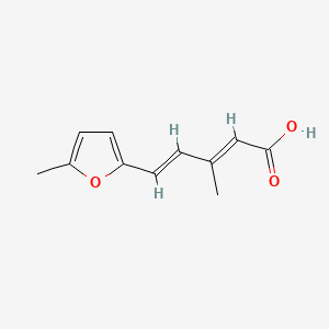 molecular formula C11H12O3 B5795544 3-methyl-5-(5-methyl-2-furyl)-2,4-pentadienoic acid 